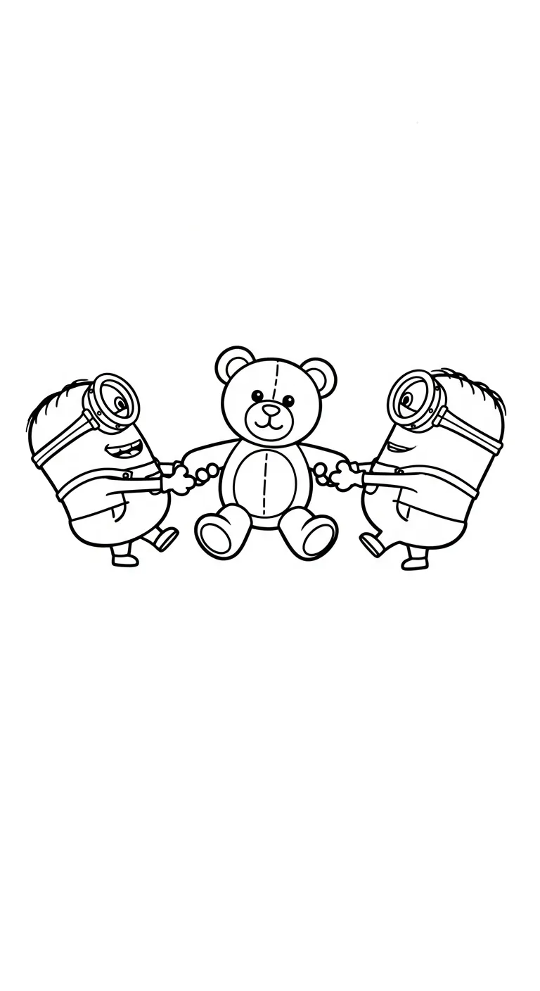 tải tranh tô màu Minions cho bé 8 tuổi