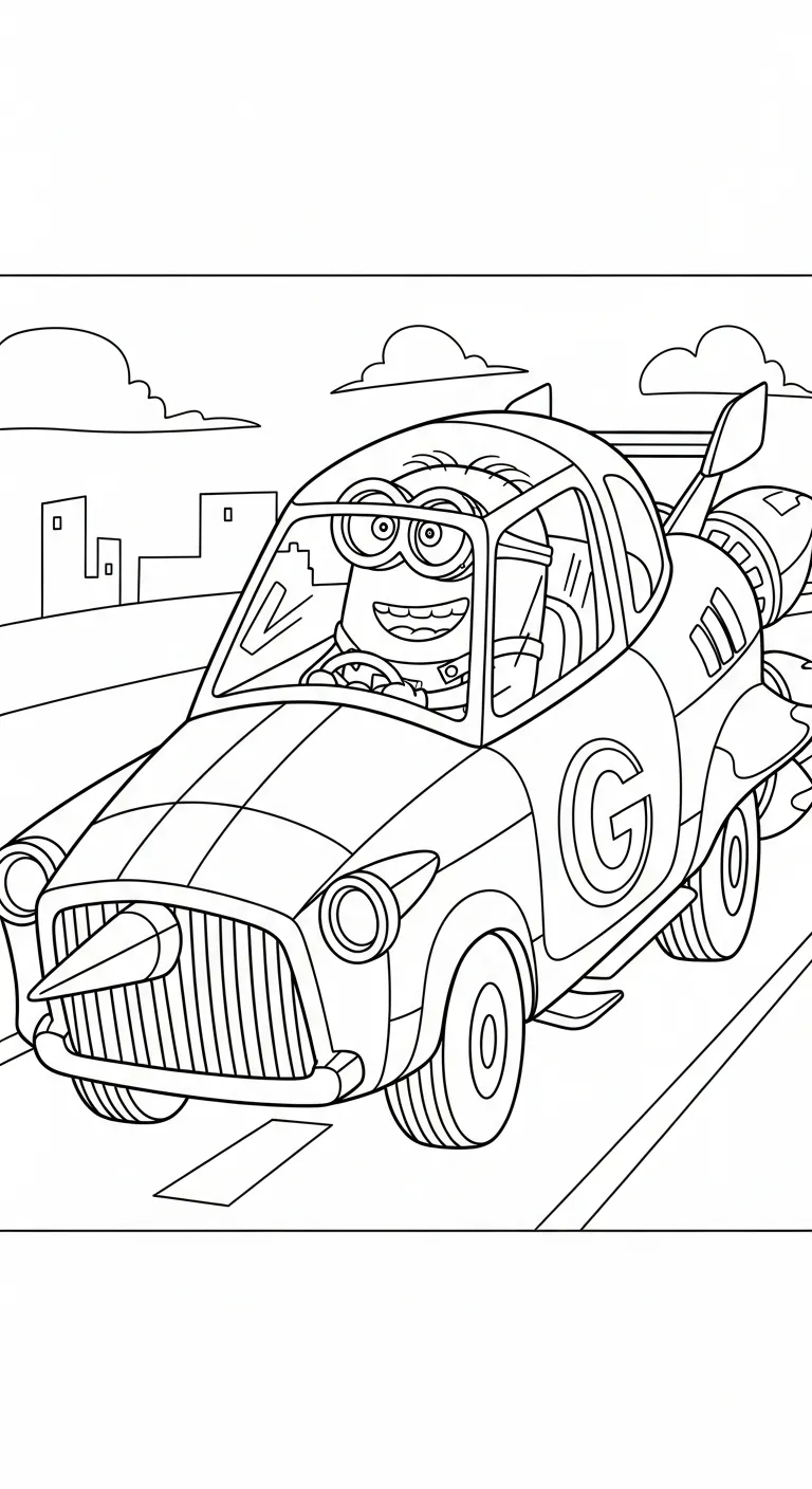 tranh tô màu Minions cho bé 7 tuổi miễn phí