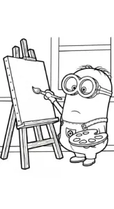 hình tô màu Minions cho trẻ em
