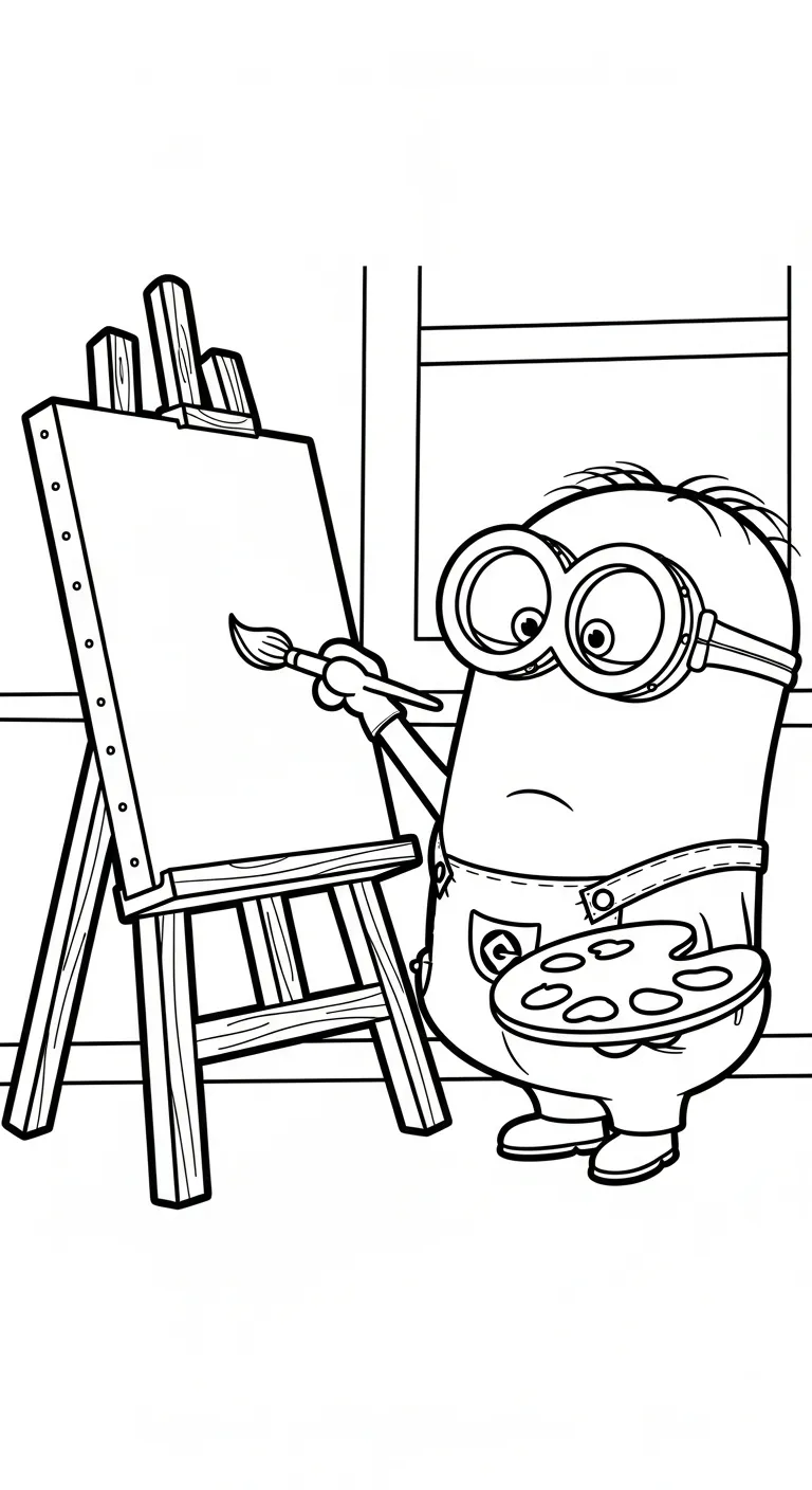 hình tô màu Minions cho trẻ em