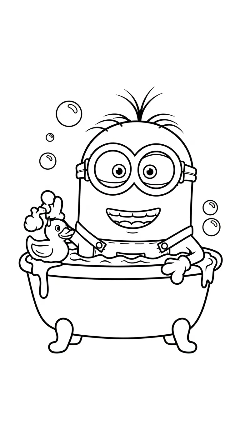 in tranh tô màu Minions cho bé 5 tuổi