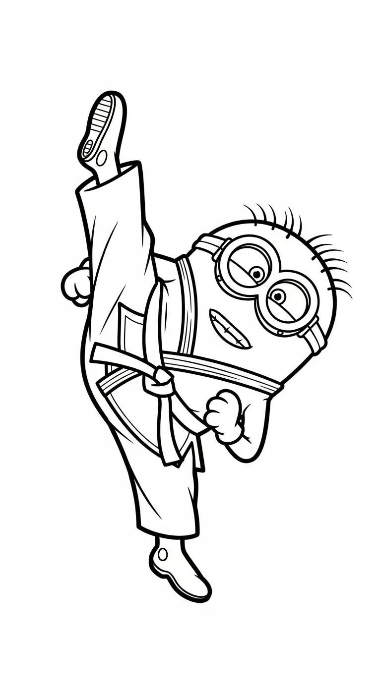 tranh tô màu Minions cho bé 4 tuổi miễn phí