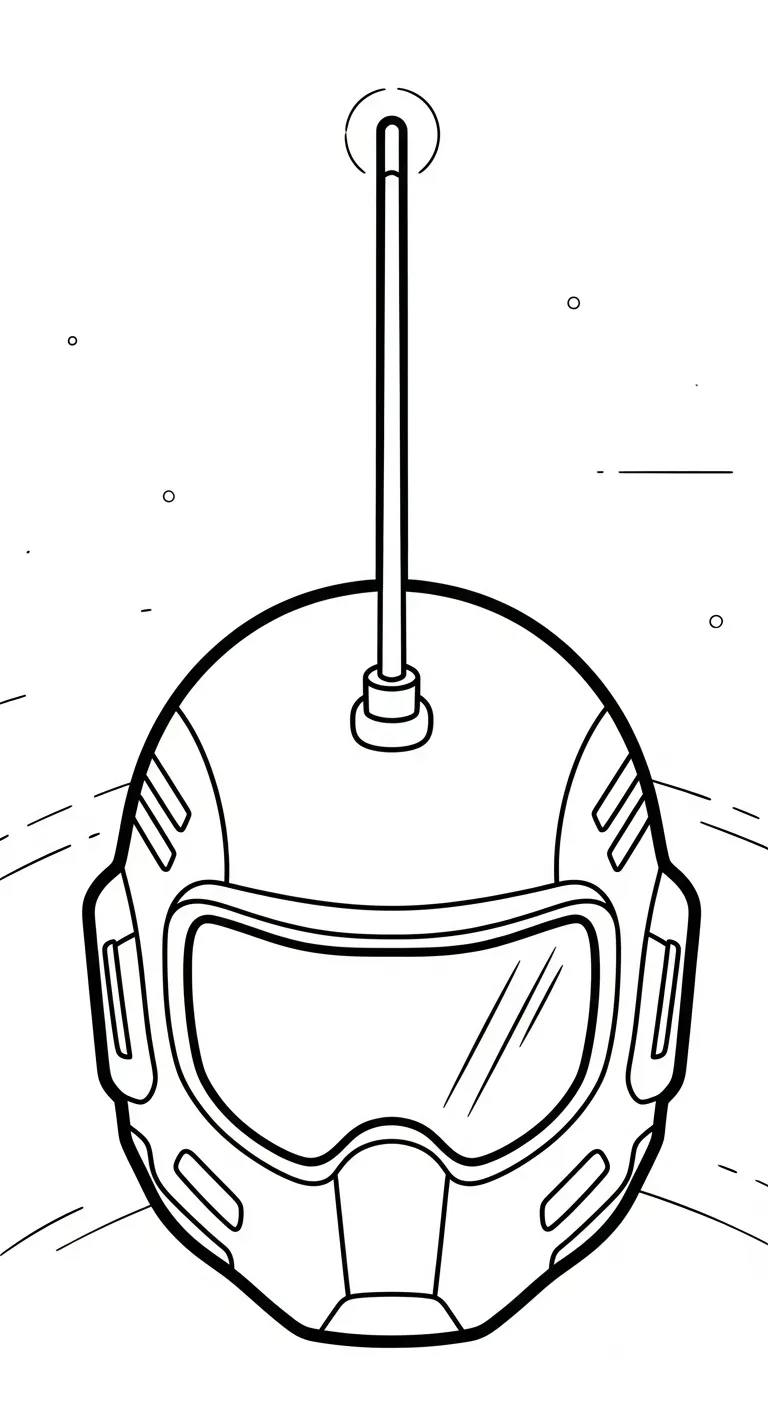 tranh tô màu Tranh Tô Màu Mũ Bảo Hiểm cho bé tải về