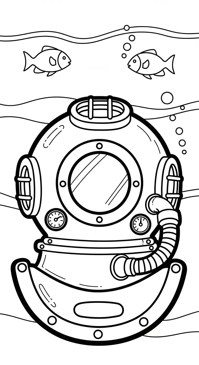 hình tô màu Tranh Tô Màu Mũ Bảo Hiểm cho bé tải miễn phí