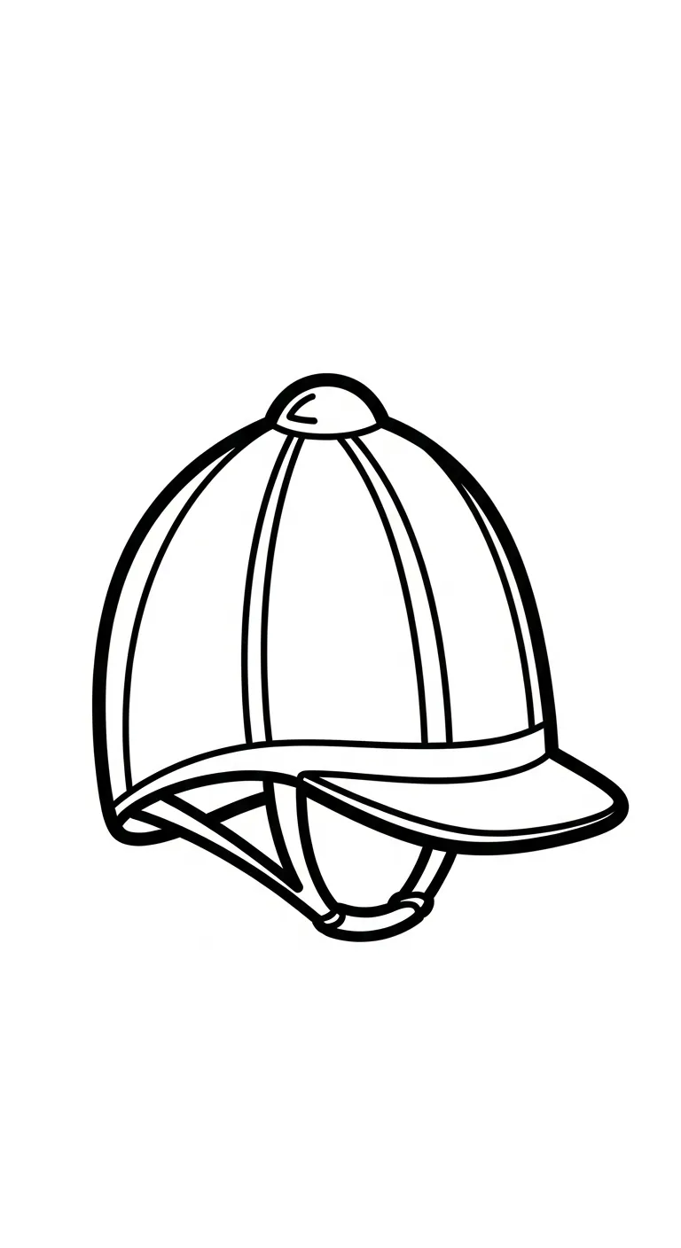 tải file hình tô màu Tranh Tô Màu Mũ Bảo Hiểm 1