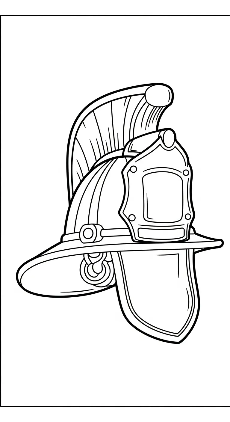 tải tranh tô màu Tranh Tô Màu Mũ Bảo Hiểm cho bé miễn phí