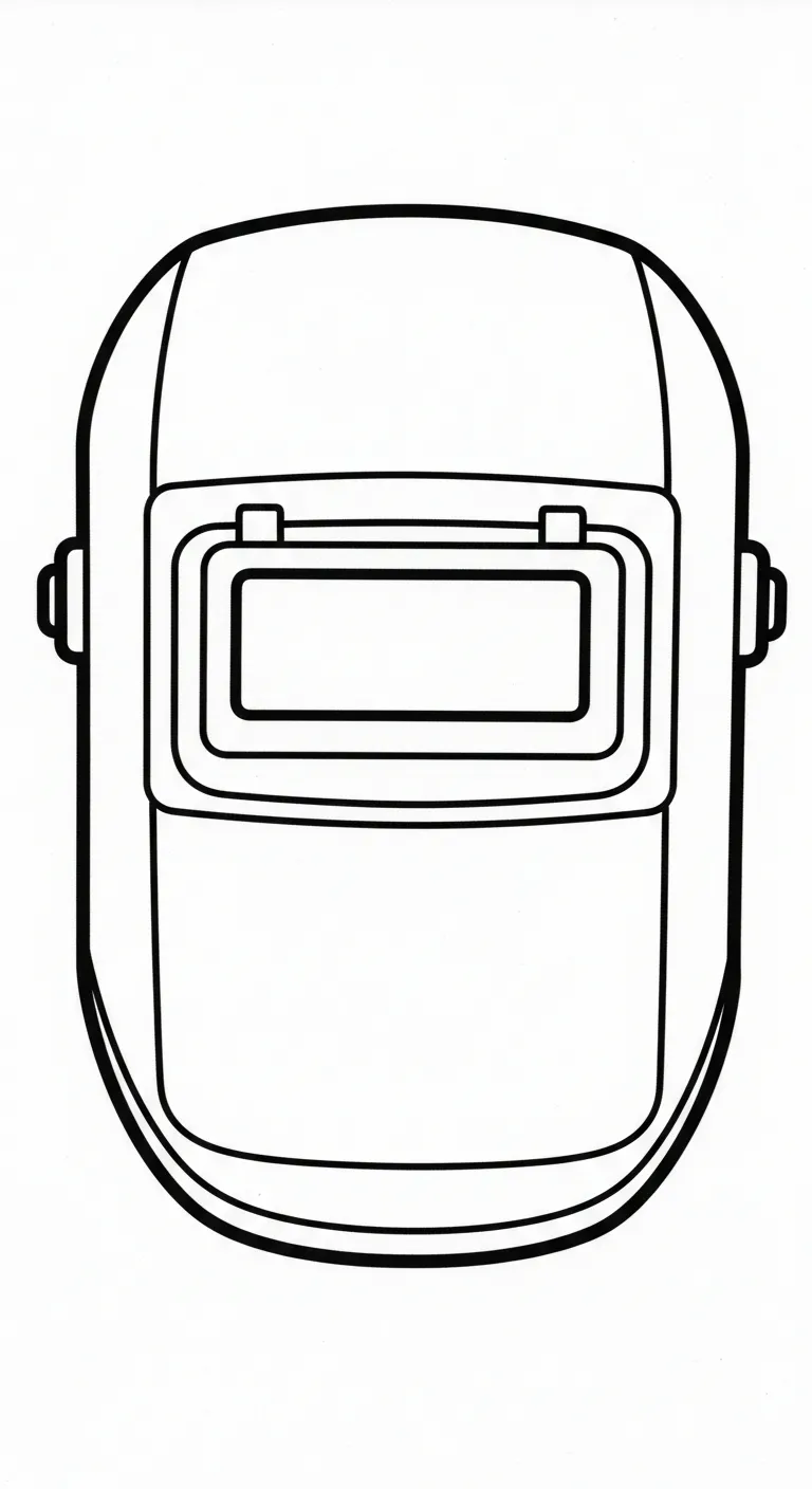 in hình tô màu Tranh Tô Màu Mũ Bảo Hiểm cho bé 3 tuổi