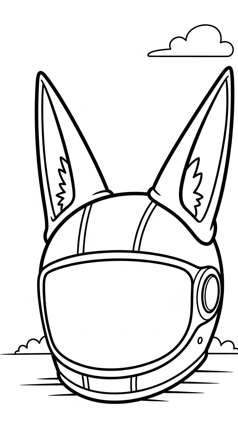 tranh tô màu Tranh Tô Màu Mũ Bảo Hiểm cho bé 6 tuổi