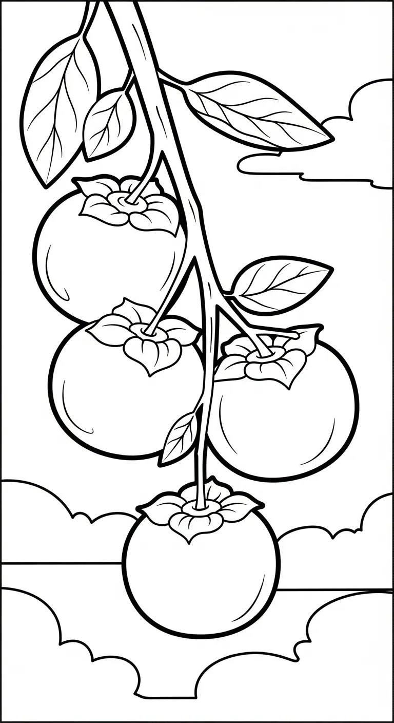 mẫu hình tô màu Tranh Tô Màu Mùa Thu cho bé