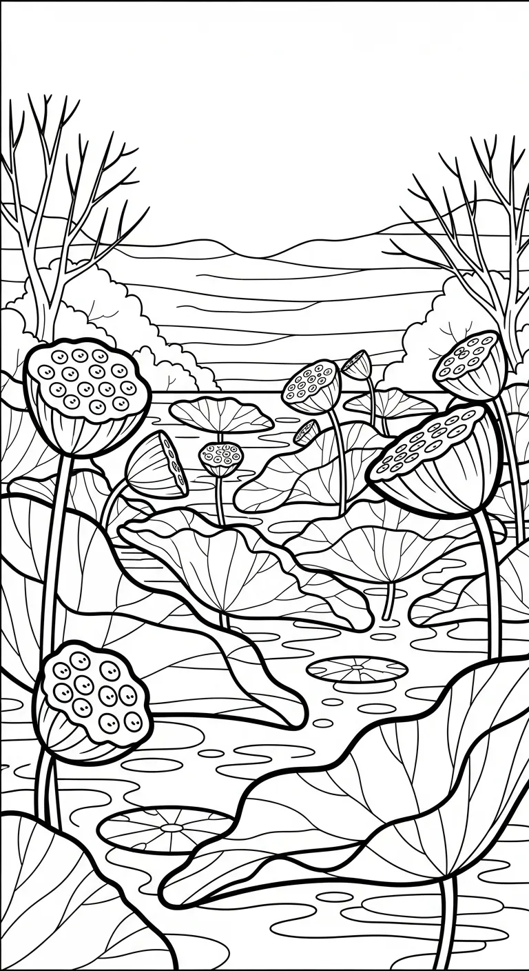 hình tô màu Tranh Tô Màu Mùa Thu cho trẻ em