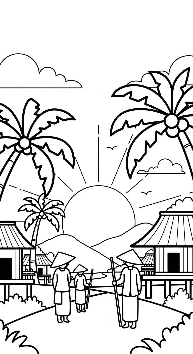 tải hình tô màu Tranh Tô Màu Mùa Thu chất lượng cao