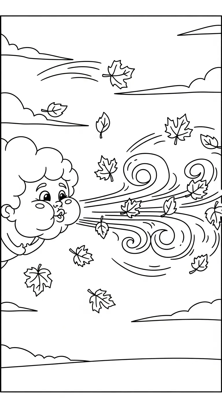 mẫu hình tô màu Tranh Tô Màu Mùa Thu cho bé 1