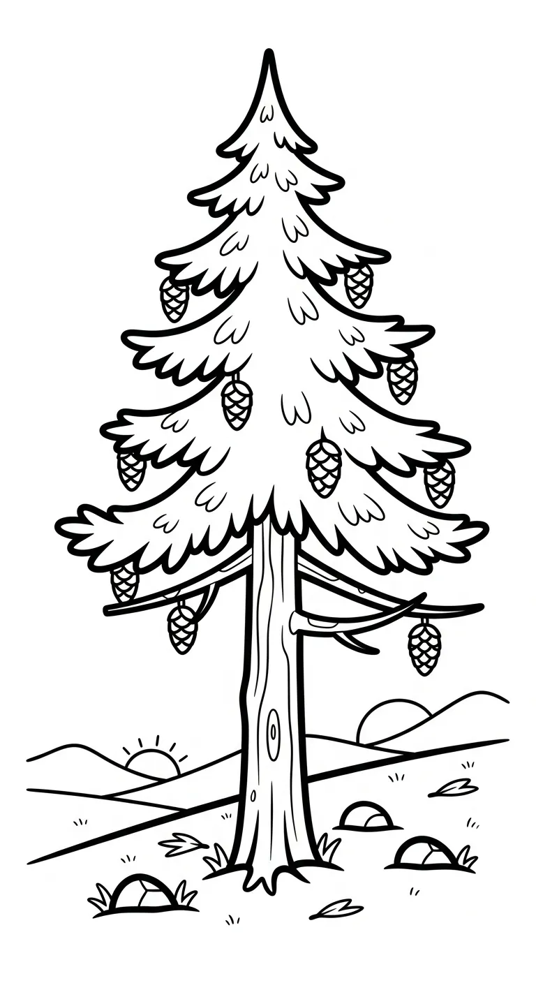 tải tranh tô màu Tranh Tô Màu Mùa Thu cho bé 4 tuổi