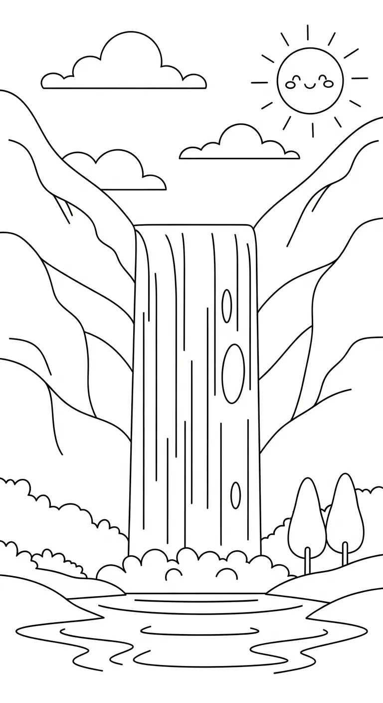 tải hình tô màu Tranh Tô Màu Mùa Thu miễn phí