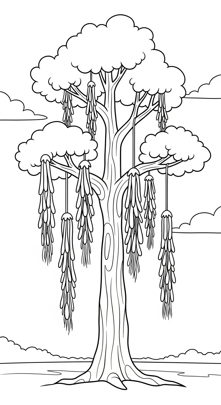 tranh tô màu Tranh Tô Màu Mùa Thu cho bé 4 tuổi