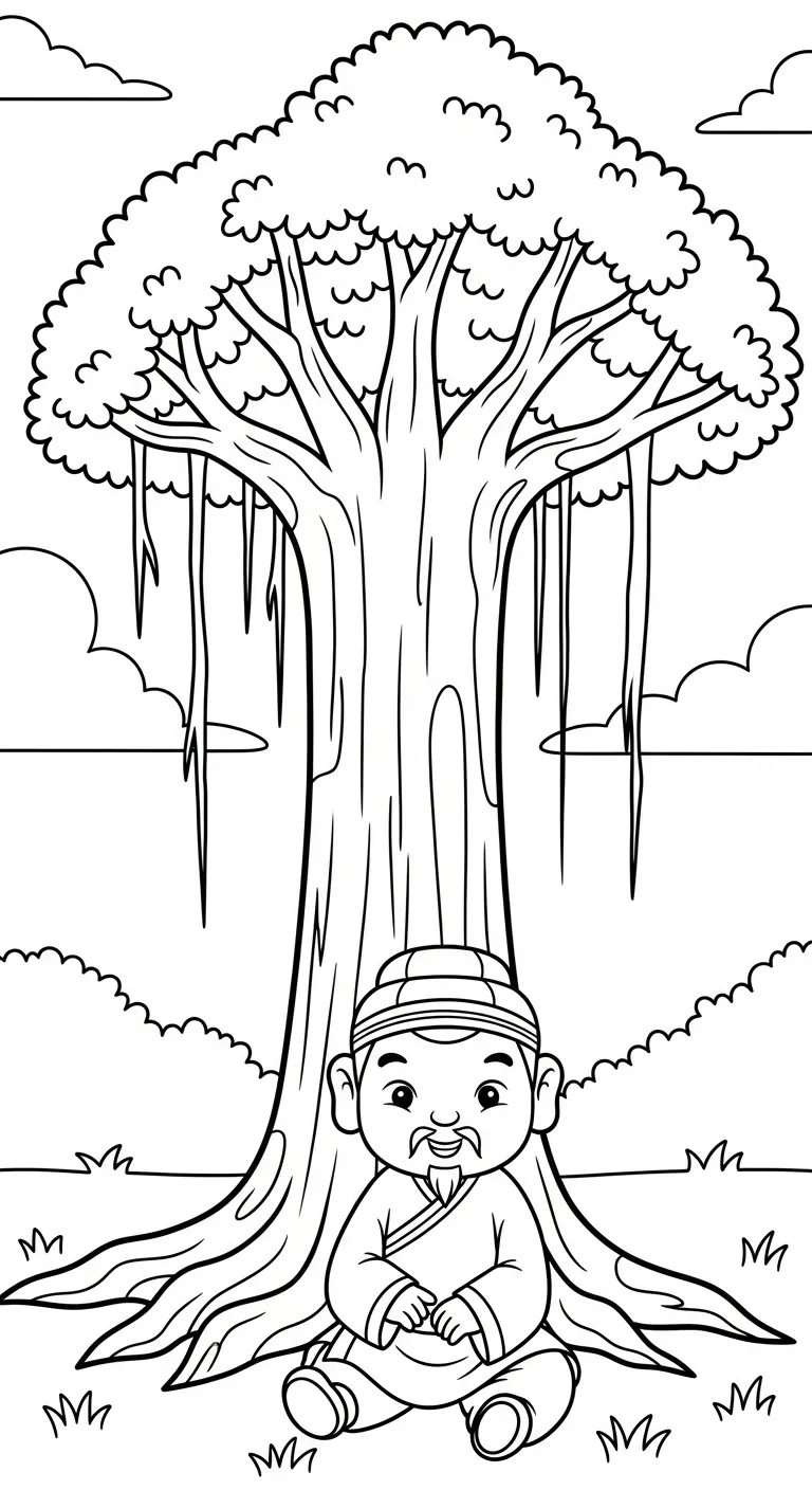 tranh tô màu Tranh Tô Màu Mùa Thu in ngay