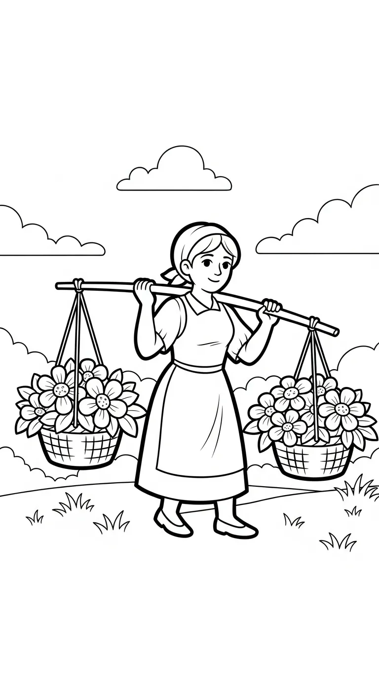 tải hình tô màu Tranh Tô Màu Mùa Thu không mất tiền