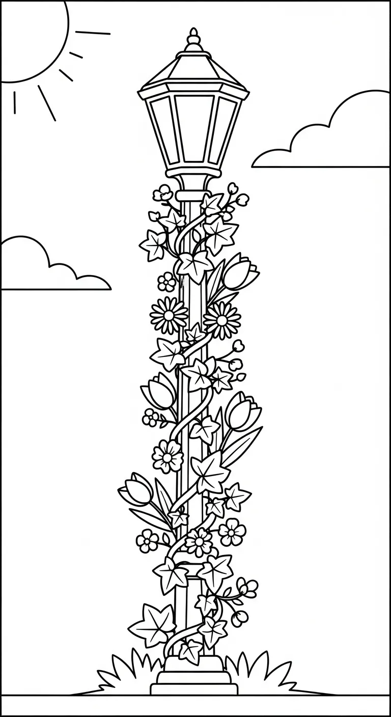 tranh tô màu Tranh Tô Màu Mùa Xuân cho trẻ em