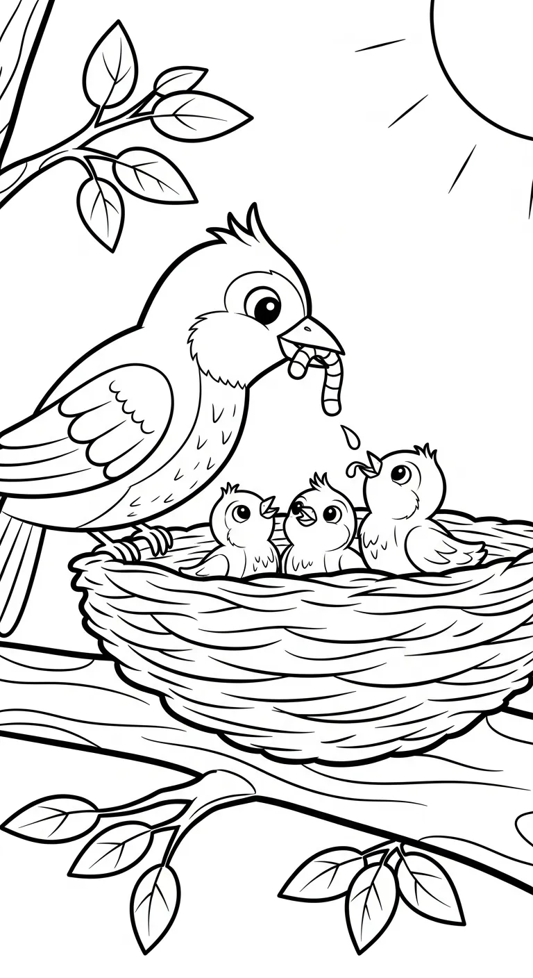 tranh tô màu Tranh Tô Màu Mùa Xuân pdf