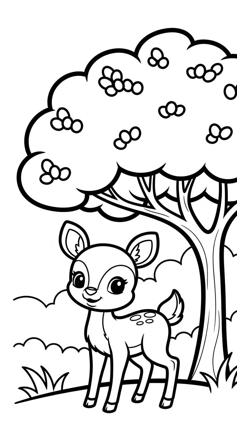 hình tô màu Tranh Tô Màu Mùa Xuân cho bé đơn giản