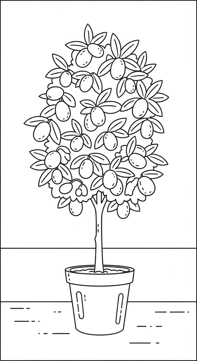 hình tô màu Tranh Tô Màu Mùa Xuân cho bé 8 tuổi miễn phí 1