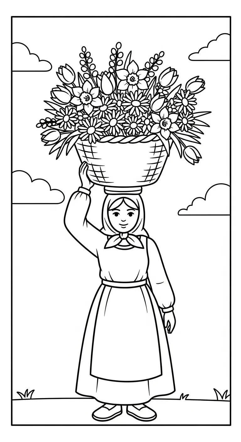 tải tranh tô màu Tranh Tô Màu Mùa Xuân pdf