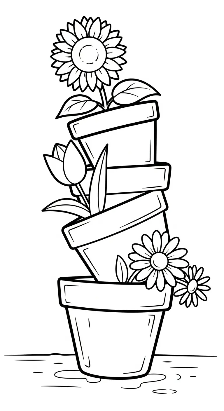 tranh tô màu Tranh Tô Màu Mùa Xuân cho bé 6 tuổi