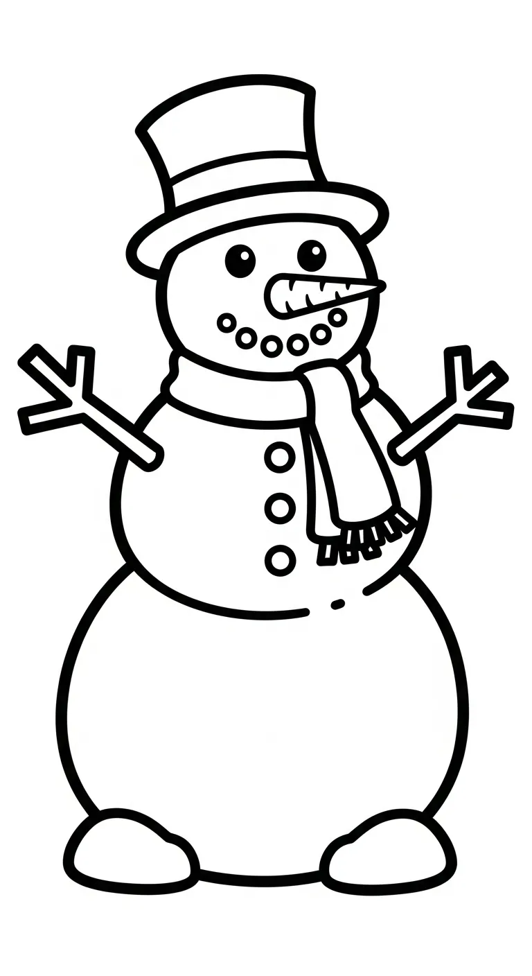 tải tranh tô màu Tranh Tô Màu Người Tuyết pdf