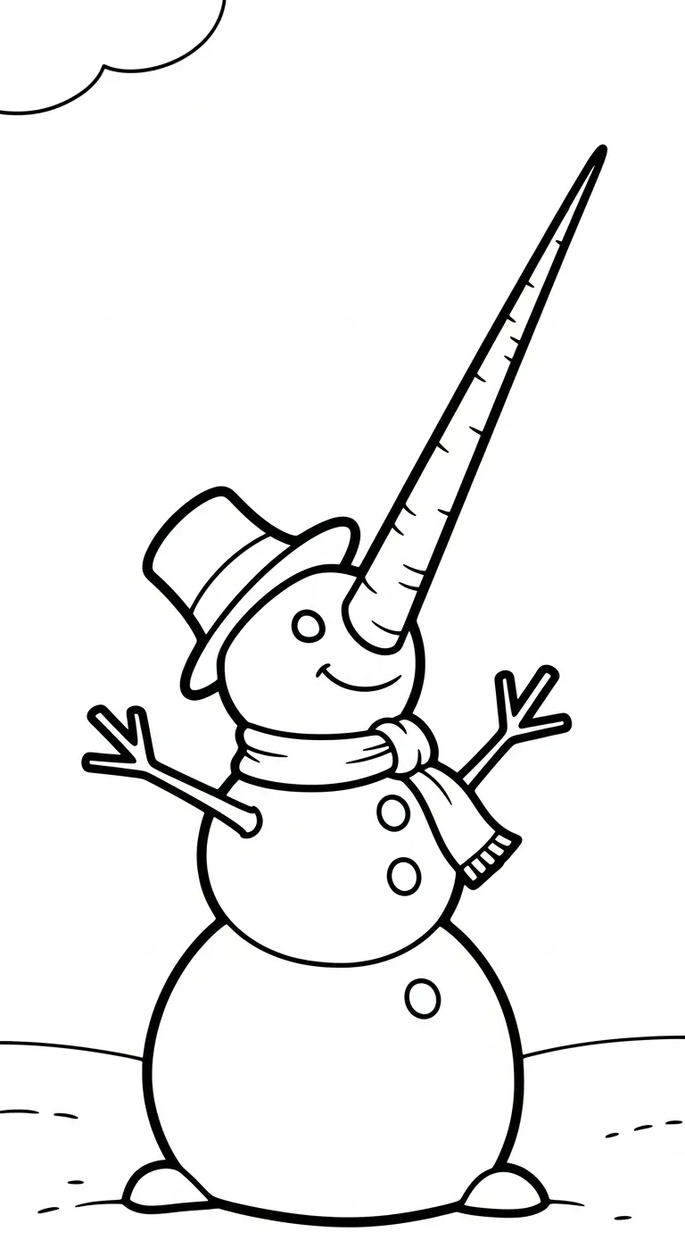 tải hình tô màu Tranh Tô Màu Người Tuyết 1