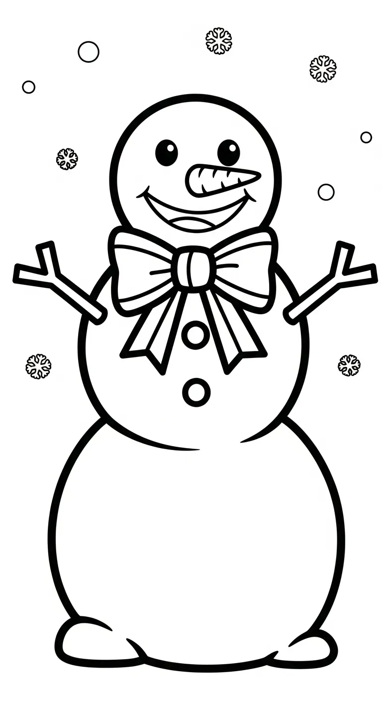 hình tô màu Tranh Tô Màu Người Tuyết pdf