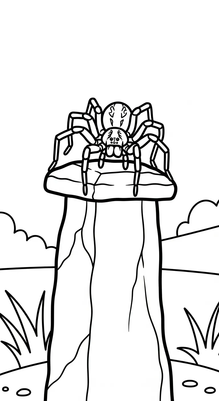 tải tranh tô màu Tranh Tô Màu Nhện miễn phí