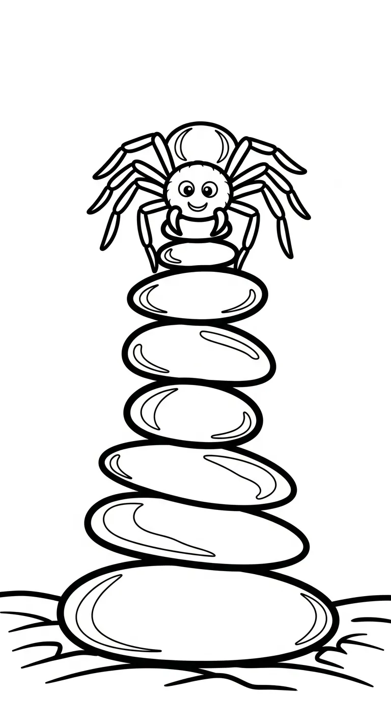 download hình tô màu Tranh Tô Màu Nhện cho bé