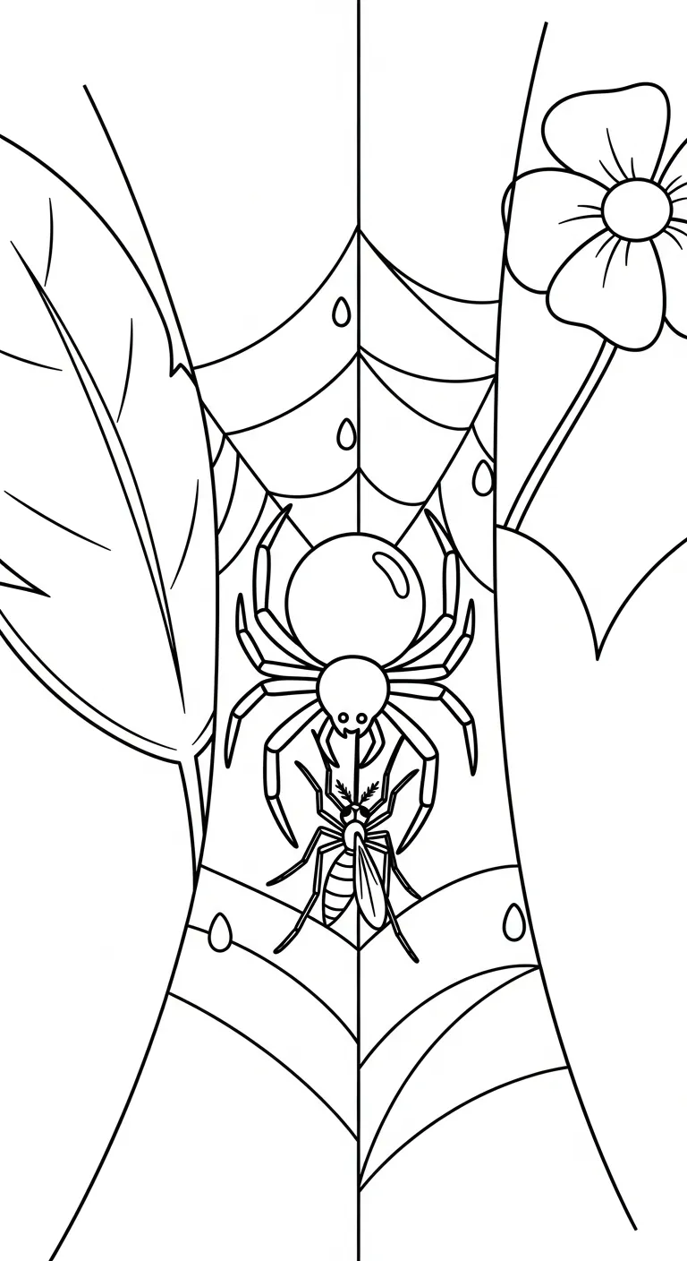 in tranh tô màu Tranh Tô Màu Nhện cho bé 6 tuổi
