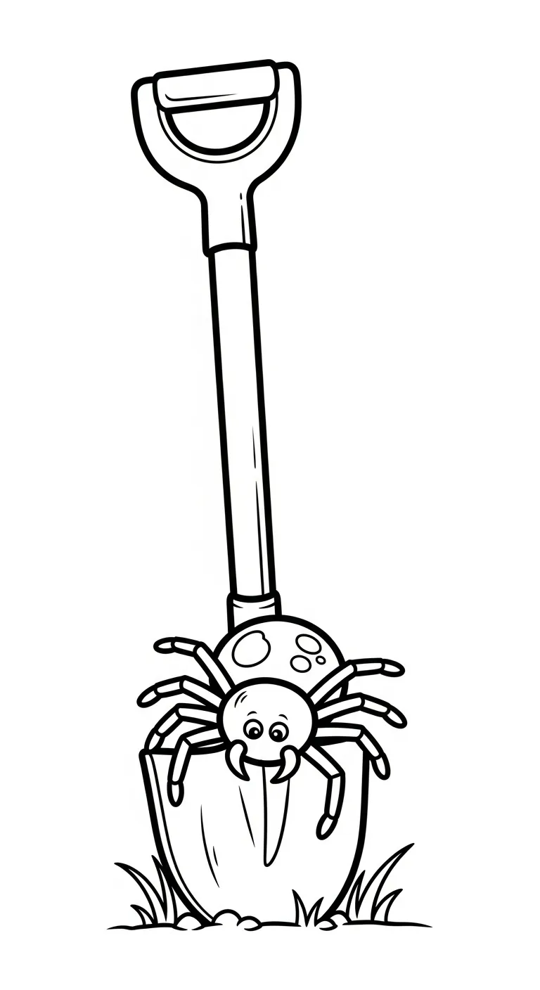 in tranh tô màu Tranh Tô Màu Nhện khổ A4