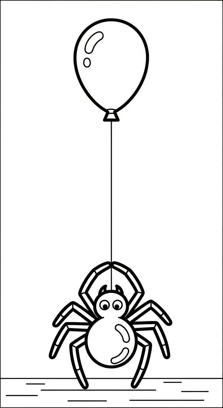 tải hình tô màu Tranh Tô Màu Nhện cho bé 3 tuổi