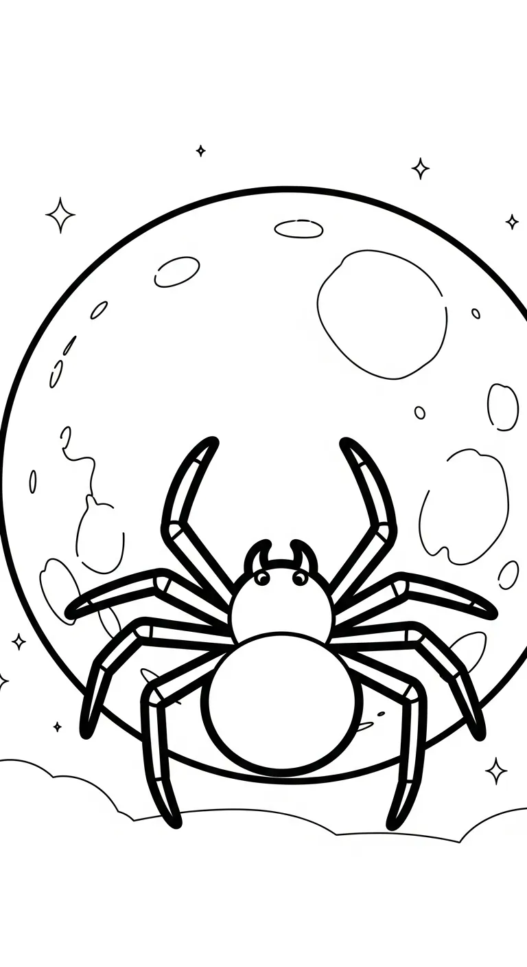 tranh tô màu Tranh Tô Màu Nhện cho bé 3 tuổi miễn phí
