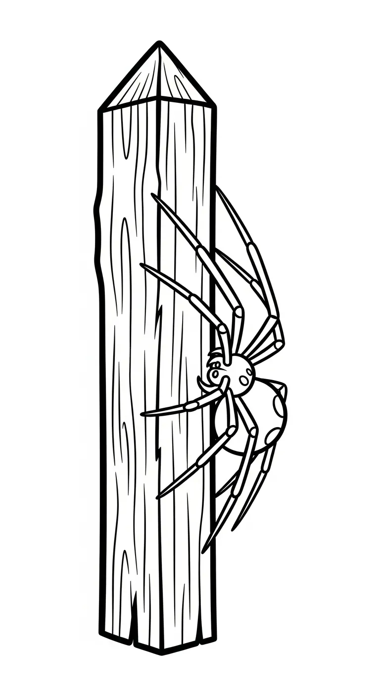 tải tranh tô màu Tranh Tô Màu Nhện cho bé 1