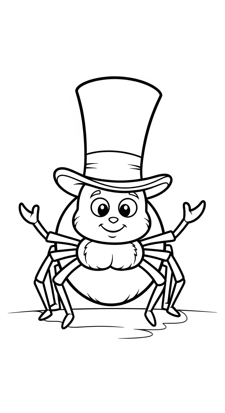 hình tô màu Tranh Tô Màu Nhện cho bé