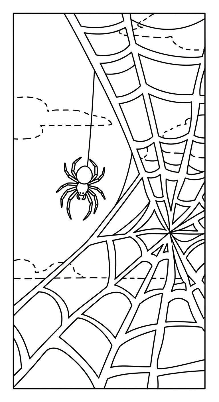 tranh tô màu Tranh Tô Màu Nhện cho bé 7 tuổi