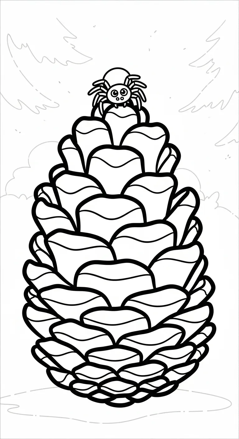 in hình tô màu Tranh Tô Màu Nhện cho bé 8 tuổi