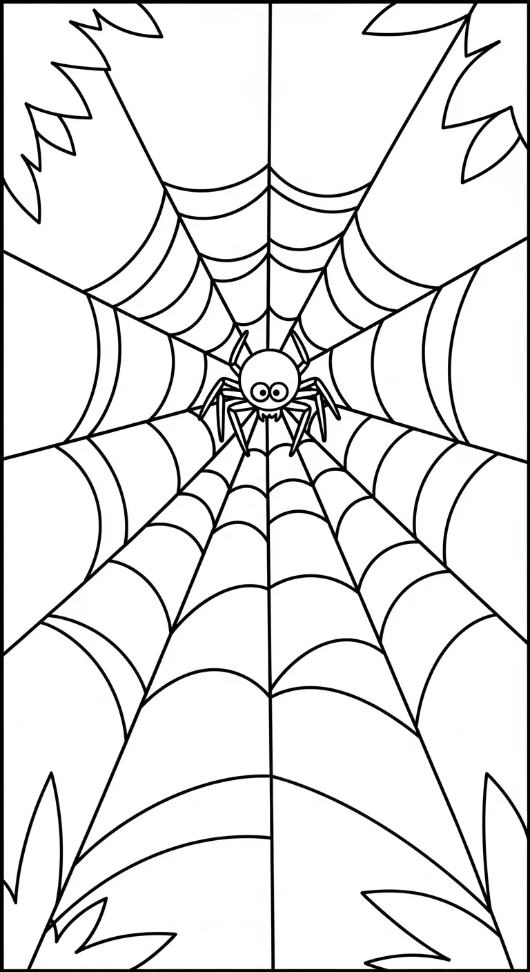 hình tô màu Tranh Tô Màu Nhện cho bé 8 tuổi 1