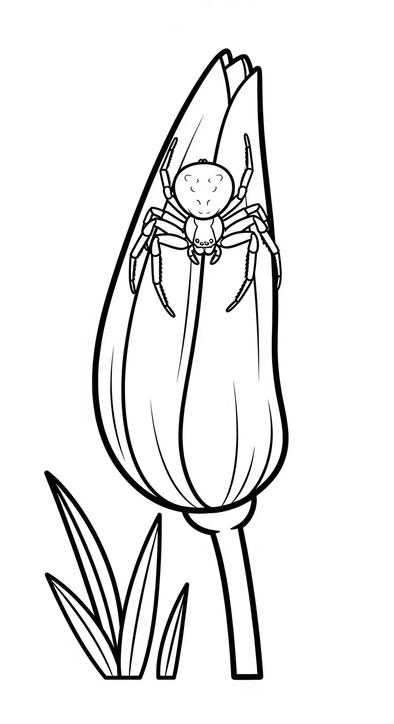 tải hình tô màu Tranh Tô Màu Nhện cho bé 8 tuổi