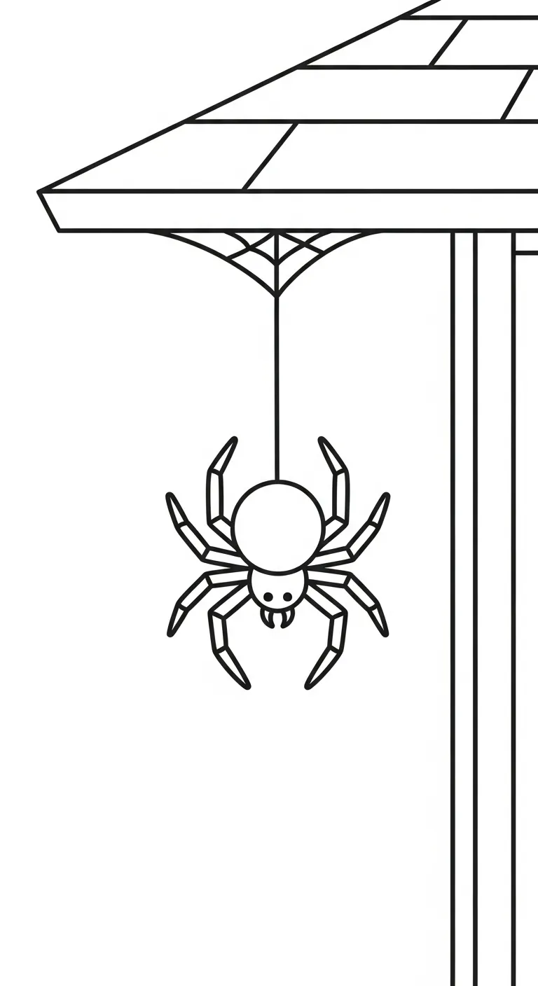 file pdf tranh tô màu Tranh Tô Màu Nhện cho bé 1