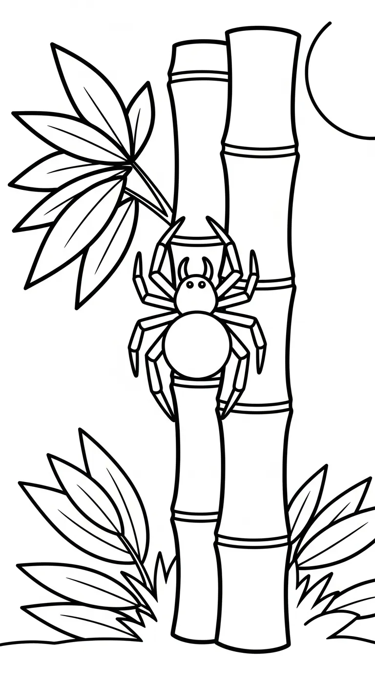 tranh tô màu Tranh Tô Màu Nhện cho bé 7-8 tuổi