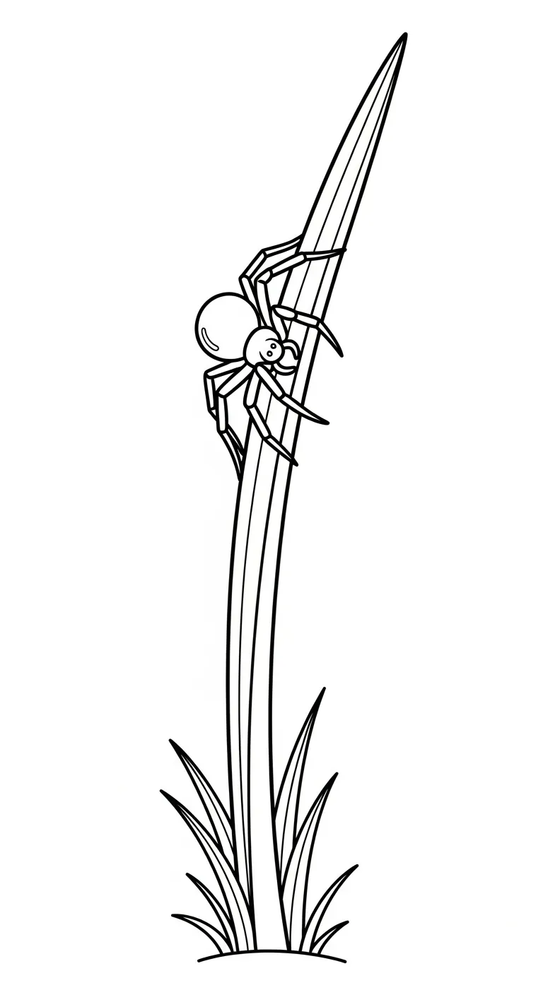 tải hình tô màu Tranh Tô Màu Nhện cho bé