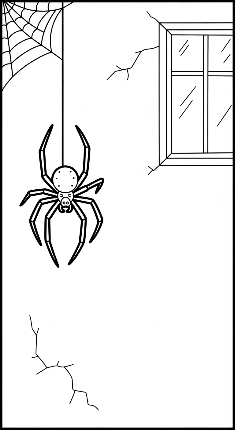 in tranh tô màu Tranh Tô Màu Nhện cho bé 5 tuổi