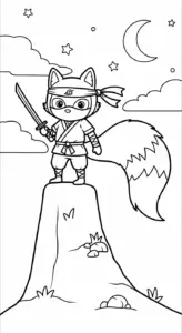 in tranh tô màu Tranh Tô Màu Ninja
