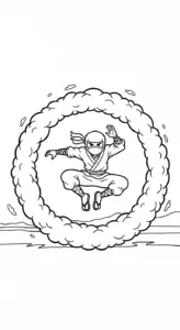 hình tô màu Tranh Tô Màu Ninja cho bé 7 tuổi