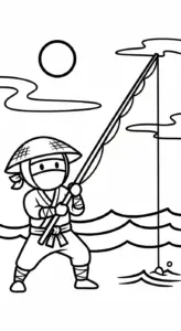 hình tô màu Tranh Tô Màu Ninja cho bé 8 tuổi