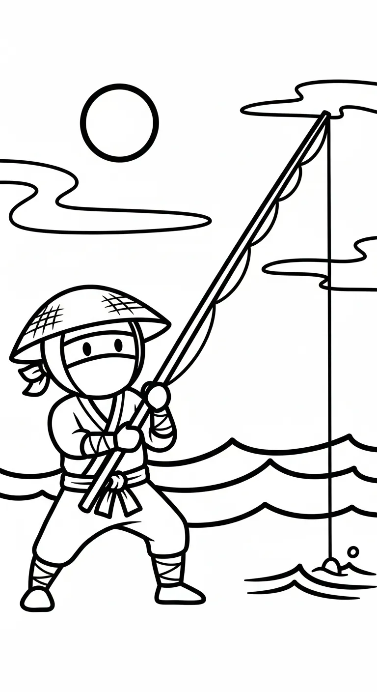 hình tô màu Tranh Tô Màu Ninja cho bé 8 tuổi
